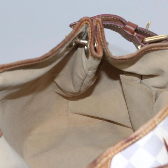 LOUIS VUITTON Damier Azur Galliera PM Shoulder Bag N55215 LV Auth EC449 - Picture 12 of 16